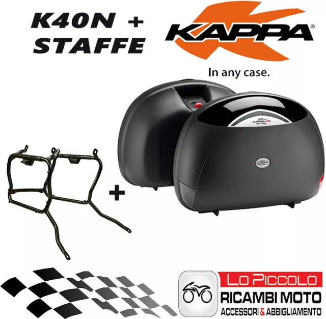 Bmw F 750 Gs 2018 Kit 2 Valigie Kappa K40N Laterali + Klr5127 Staffe