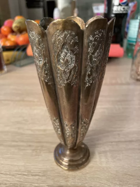 Sehr alte Antike Orient Vase/Kelch, dünnesMetall,Handarbeit,schöne Verzierung