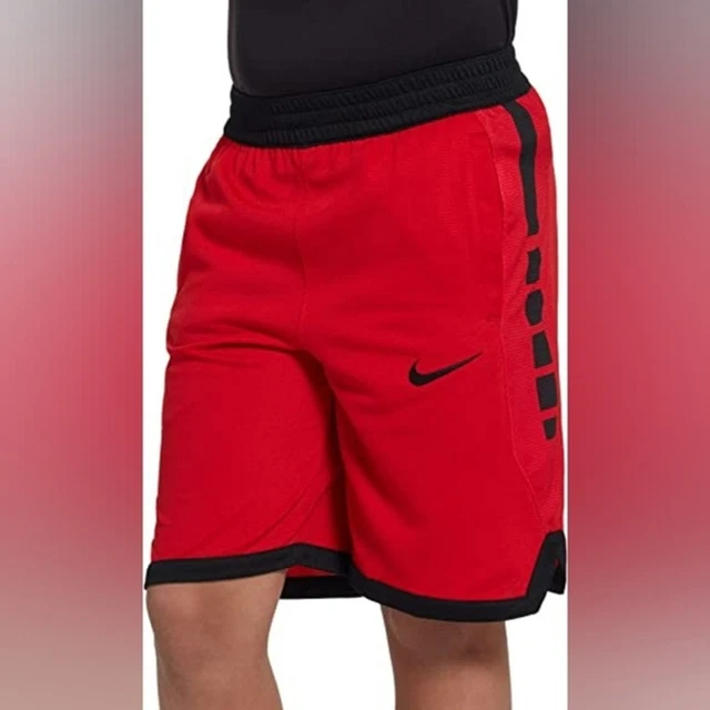 Nike Dri-Fit Elite Stripe Basketball Shorts 🏀Red & Black Sz. Small - NwoT
