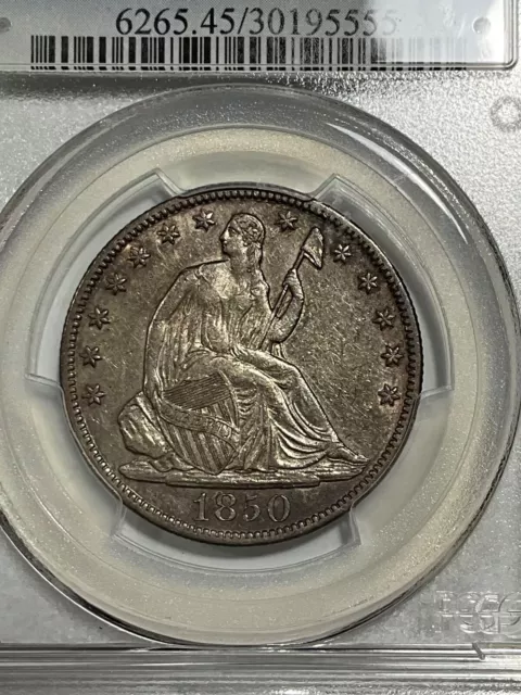 Pcgs Xf45 1850 O Seated Half Dollar Scarce Date Pq For The Grade