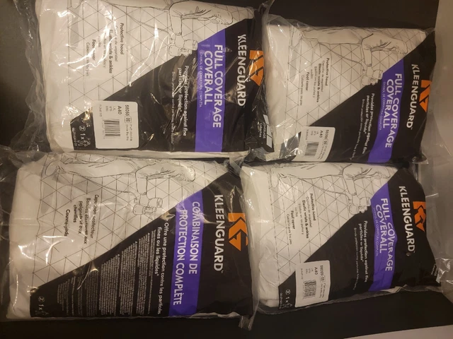 KLEENGUARD A40  Hood & Boot Liquid Particle Protection Coveralls L/XL (4PK)