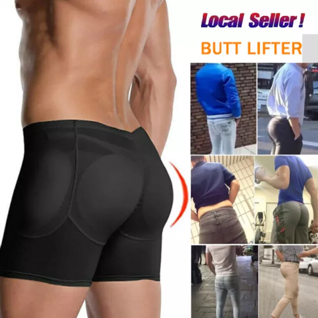 MENS PADDED ENHANCER Underwear Butt Lifter Boxer Shaper Briefs