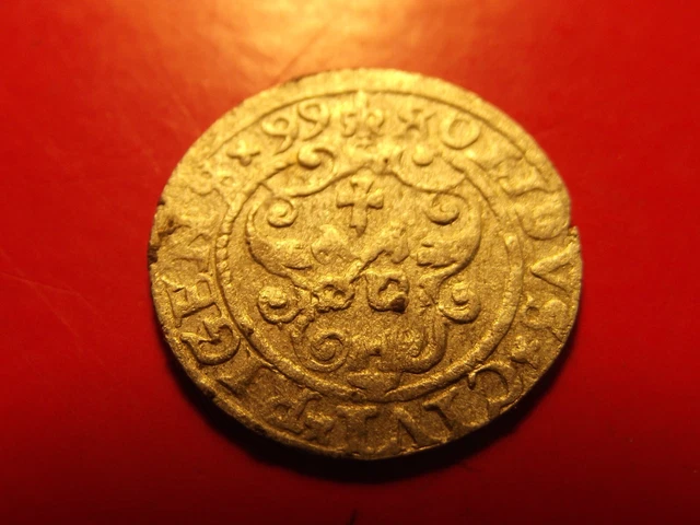 Rare Lithuania 1599 Poland RIGA Solidus Sigismund III Schilling silver coin 99 Rare Lithuania 1599 Poland RIGA Solidus Sigismund III Schilling silver coin 99