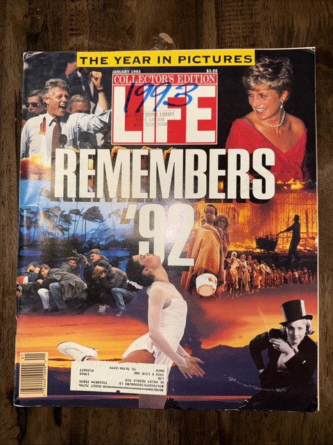 LIFE MAGAZINE: REMEMBERS '92 - Collectors Edition - January 1993 £2.97 ...
