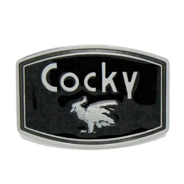 Cocky Belt Buckle Western Cowboy Native American Motorcyclist (CKY-01-B)