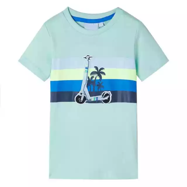 T-shirt pour Enfants Imprimé Scooter Vêtement Col Rond Tout-petit Filles Garçons