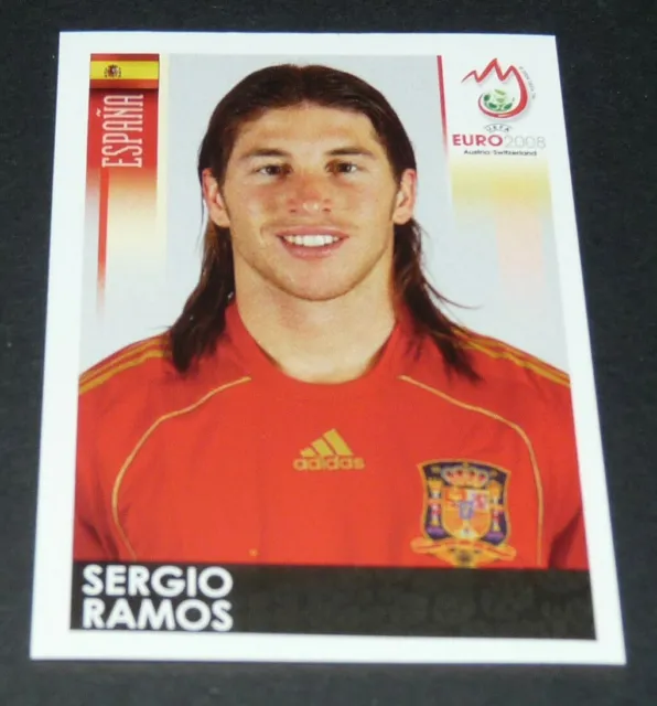 N°420 Sergio Ramos Roja Espagne España Panini Football Uefa Euro 2008