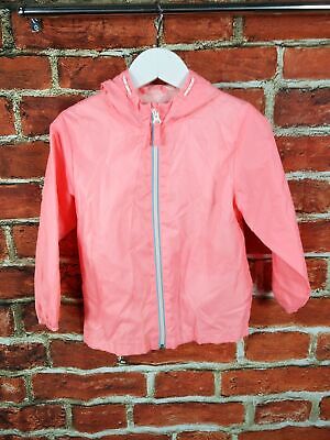 Girls 4-5 Years Next Pink Showerproof Light Hooded Mac Jacket Rain Coat 110Cm