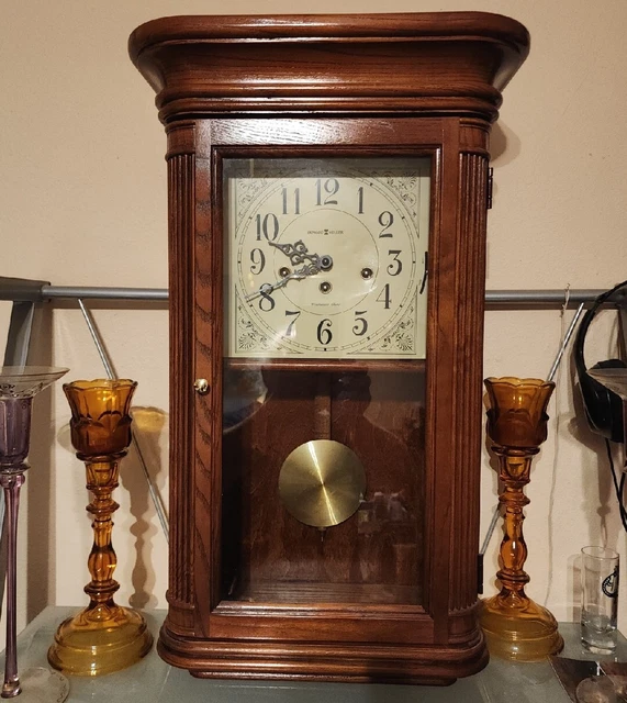 HOWARD MILLER SANDRINGHAM Mantle Clock Westminster Chimes 613108 Orig