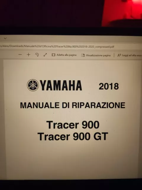 Manuale Di Officina Yamaha Tracer 900/Gt 2018/2020