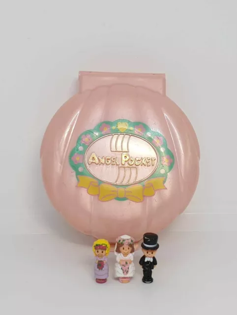 COMPLETE! 1989 Vintage Angel Pocket - "Nancy's Wedding/Bridesmaid" Polly Pocket