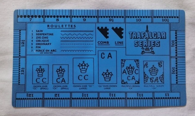 Trafalgar Series Stamp Perforation Gauge - Double Sided