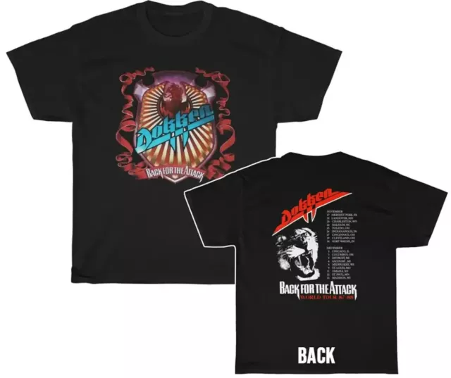 Dokken 1987-88 Music T-Shirt Unisex Gift For Fans S-3XL