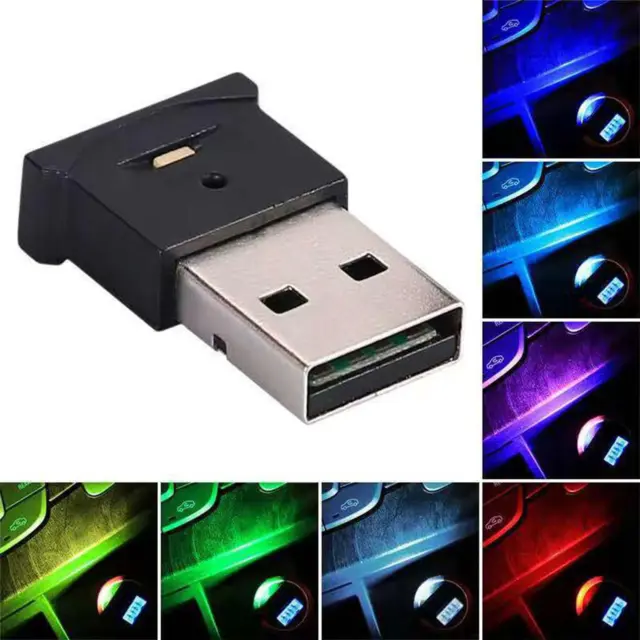 RGB LED USB Stick Auto Nachtlicht PC Laptop Licht Leuchte Beleuchtung-