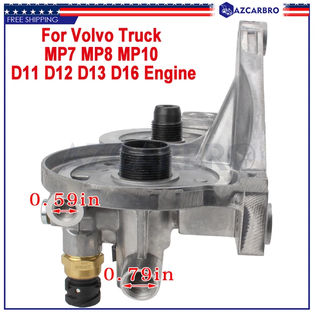 UNIVERSAL FUEL FILTER Housing For Volvo D11 D12 D13 D16 Engine 21023287