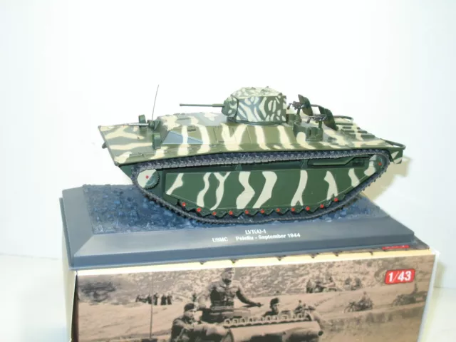 grand char américain LVT A-1  pelelliu  militaire (altaya) échelle 1:43