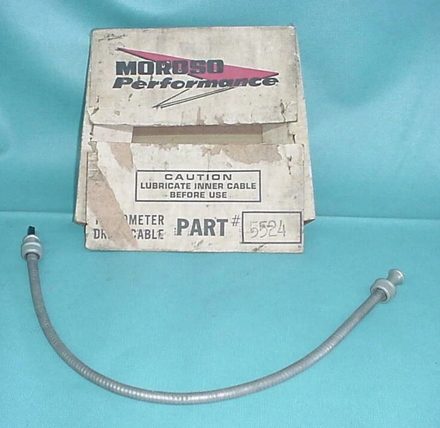 NOS MOROSO TACH Tachometer Cable Mechanical Drive Rat Rod Hot Race 25