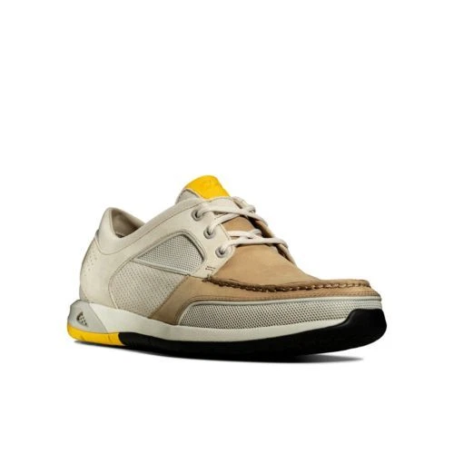 CLARKS UOMO Ormand Vela Sabbia Combi Comodo Bagnato