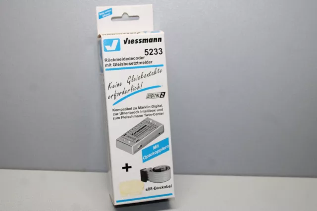 Viessmann 5233 Rueckmeldedecoder Con Detector de Ocupación Pista Escala H0 Ovp