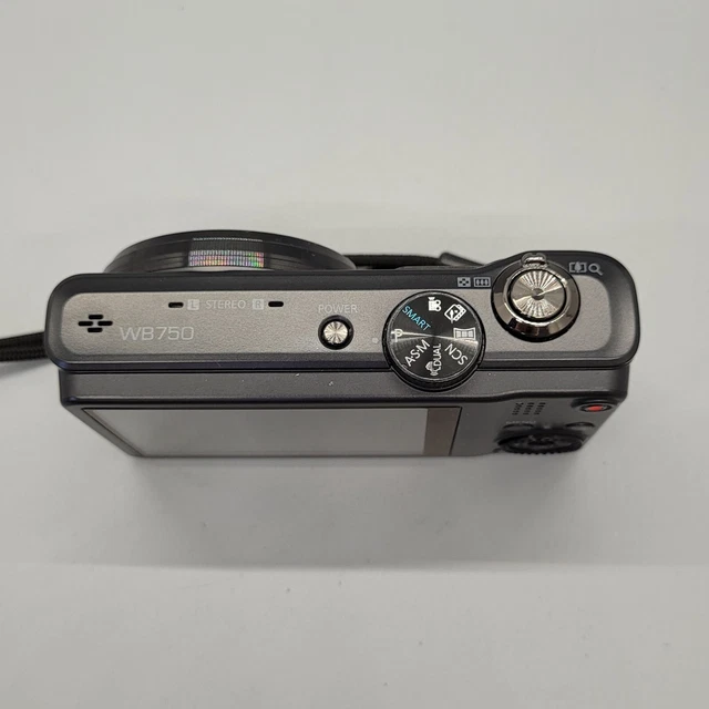 Samsung WB750 12,5 megapixel fotocamera digitale compatta testata nera 3