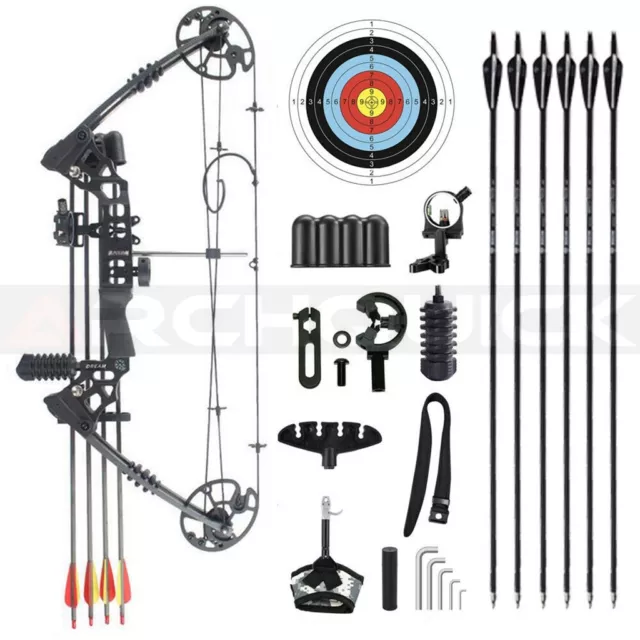 Junxing Archery M120 Compound Bow Package RH & LH Arrows set