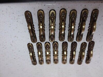 Lot of (28) Amerock 736-1 735-1 Brass  Drawer backplate and 