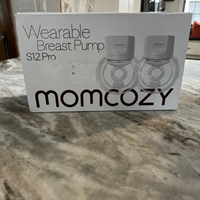 Momcozy S12 9-Levels Double Wearable Breast Pump - White