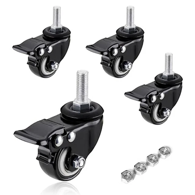 Vctitil 8 piccole ruote unidirezionali da 2,5 cm, ruote direzionali