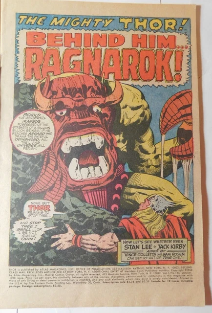 Marvel Comics - THE MIGHTY THOR Vol.1 No.157 OCTOBER 1968  RAGNAROK 2