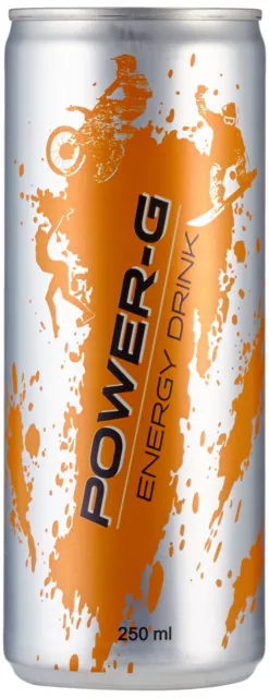 Power-G Energy Drink bevanda analcolica 23 x 250 ml incl. 5,75 cauzione NUOVO MHD 7/24