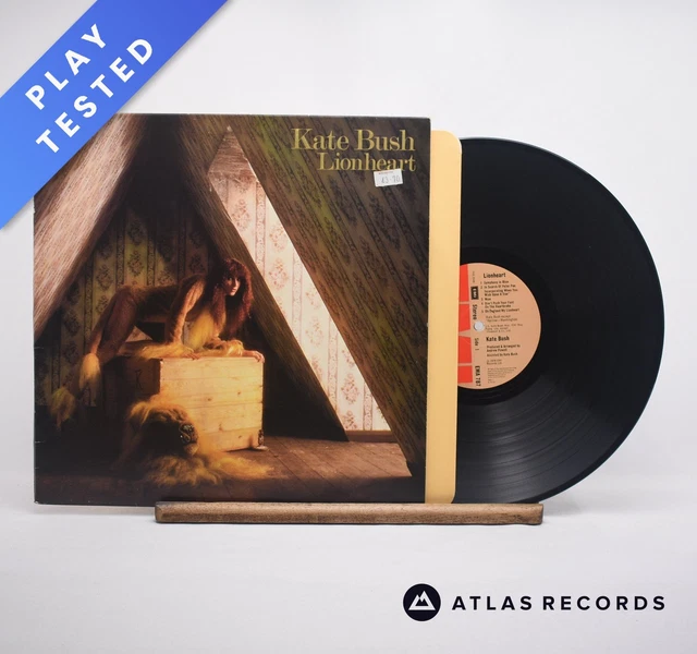 KATE BUSH LIONHEART Embossed Sleeve Gatefold LP Album Vinyl Record EX