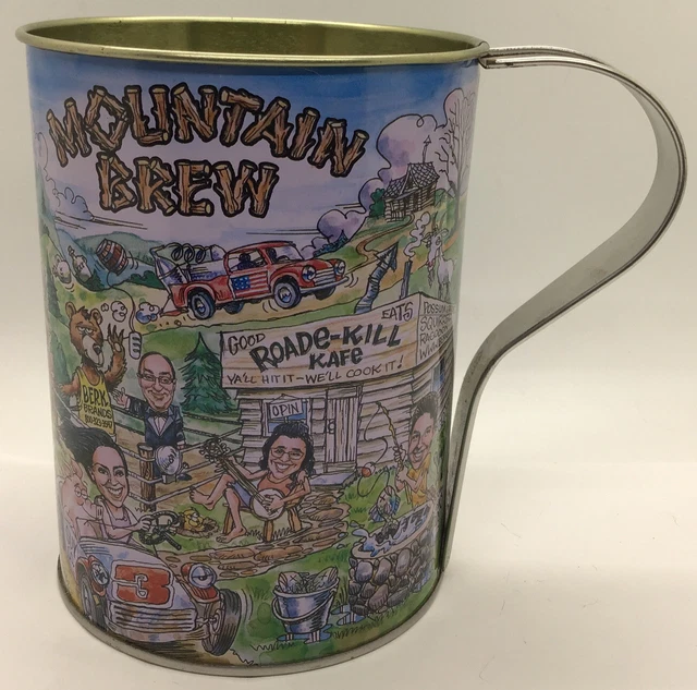 Mountain Brew 32 Oz. Red Neck Tin Mug Cup