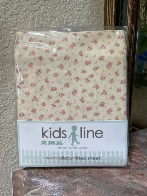 Kids Line Sweet Lullaby style 2450FS Fitted CRIB Sheet NIP 100% cotton