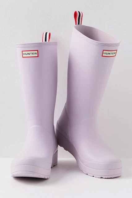 Purple hunter rain boots sale