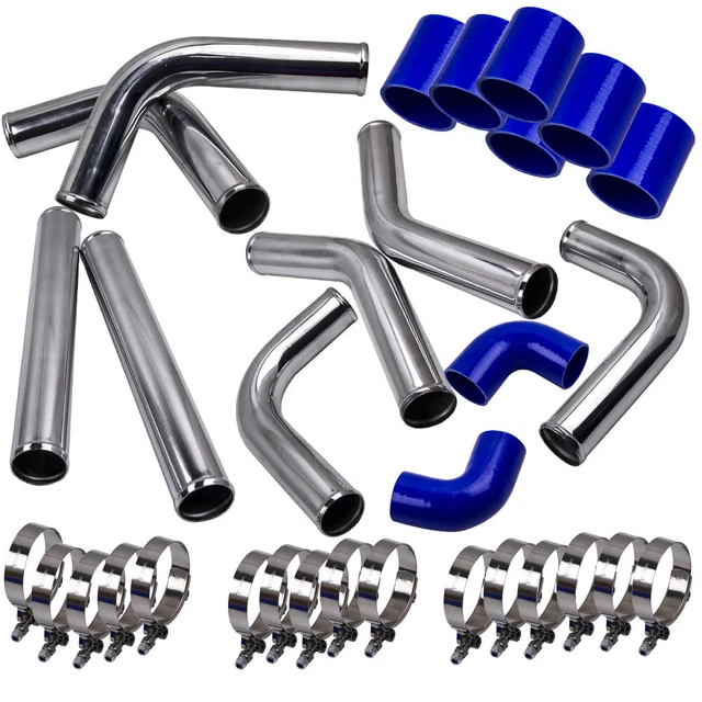 2.5& ALUMINUM INTERCOOLER Piping Pipe Kit Intercooler Turbo Tuyau & Tuyaux Kit EUR 325,00