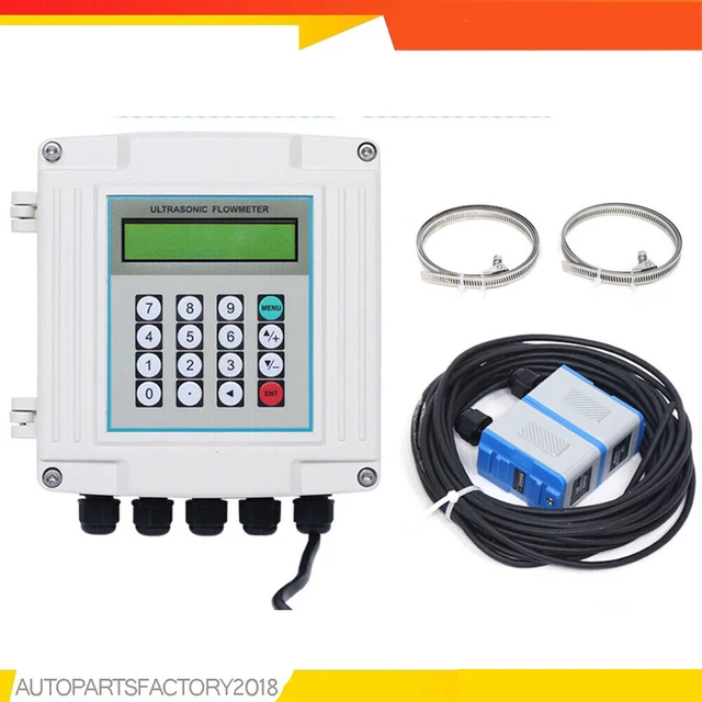 Ultrasonic Flow Meter Liquid Flowmeter Meter Clamp-on Transducer TM-1 TUF-2000SW