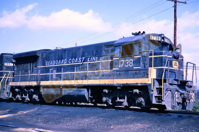 Vtg 1974 Train Slide 1738 1107 SCL Seaboard Coast Line Railroad X3M111