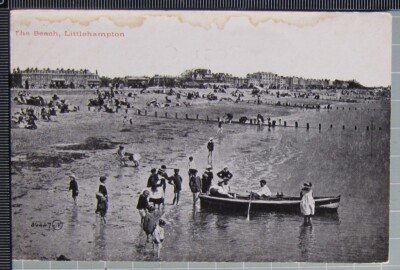 ANCIENNE CARTE POSTALE 1949 Brighton The Beach Et Grand Hôtel EUR 6,12