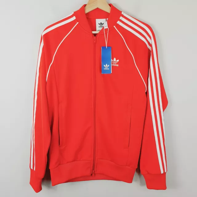ADIDAS Mens Size S Red SST Superstar Track Top Jacket NEW + TAGS
