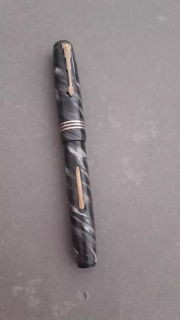 ancien Stylo plume à pompe en bakélite des années 60