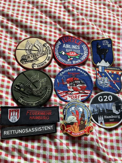 aufnäher patches bundeswehr , Luftrettung , Feuerwehr , SAR