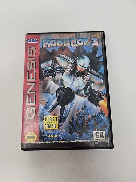 Robocop 3 Complet Sega Mega Drive Swedish Rental Flying Edge