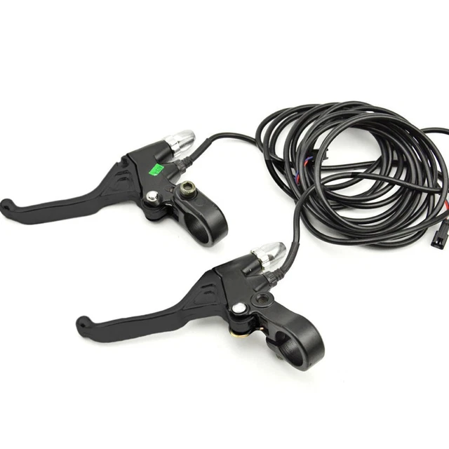 Paire De Leviers De Frein électrique En Aluminium Pour VTT/vélo Route - Guidon 22,5mm, Câble Inclus