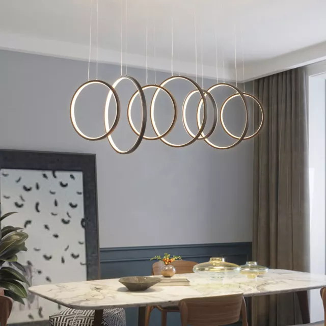 Modern Pendant Lamp LED Geometry Kitchen Island Hanging Ceiling Light Chandelier