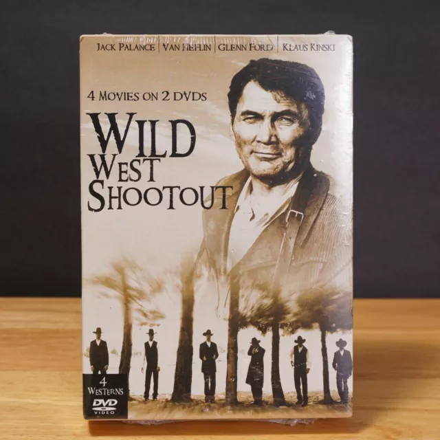 WILD WEST SHOOTOUT 4 Movie DVD Set Jack Palance Blood City Border