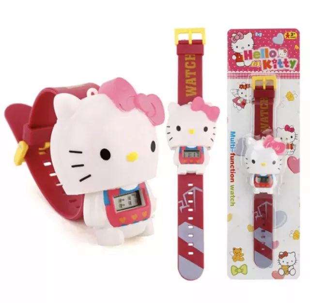 Kids Girls Hello Kitty Multi-function Watch Gifts Toys Birthday Party Favours