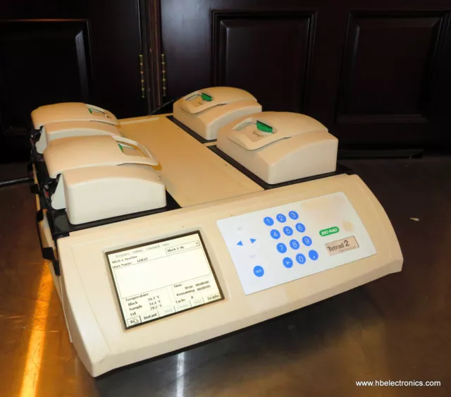 Bio Rad Tetrad 2 Thermal Cycler with Four 96-well Blocks, Peltier