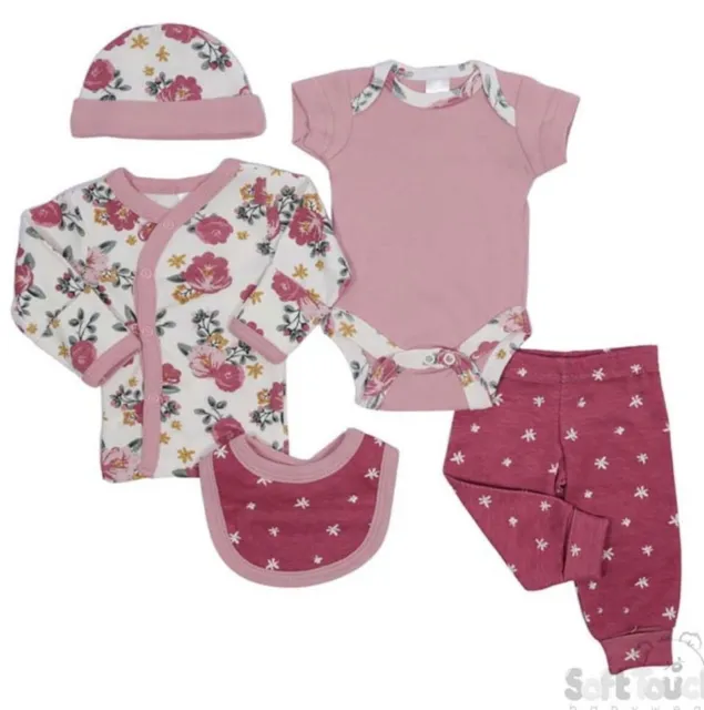 Premature Baby Girls Clothes Preemie Outfit Tiny Prem Girl Layette Or Gift Set