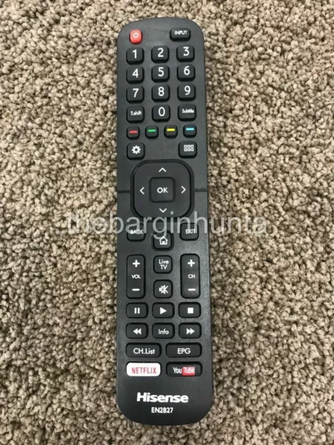 Hisense Replacement TV Remote Control 32P4, 32R4, 39P4, 49P4, 50P4, 55P4 NEW