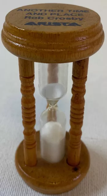 RON CROSBY promo hourglass ~ Another Time And Place ~ 3.75 inches